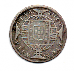 1820R - 320 Réis - Prata - Moeda Brasil Reino