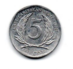 Estados do Caribe Oriental - 2008 - 5 Cents