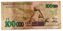 C230 - 100000 Cruzeiros - Data: 1993 - Estado de Conservação: Bem Conservada (BC)