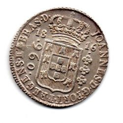 1816B - 960 Réis - Prata - Patacão - Moeda Brasil Colônia
