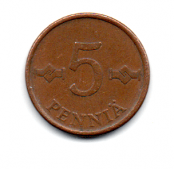 Finlândia - 1963 - 5 Pennia