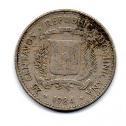 Republica Dominicana - 1984 - 25 Centavos