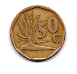 África do Sul - 1991 - 50 Cents
