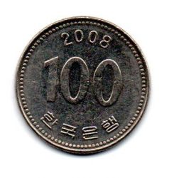 Coréia do Sul - 2008 - 100 Won