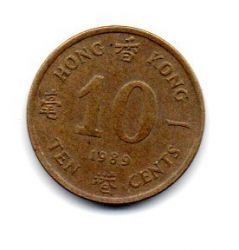 Hong Kong - 1989 - 10 Cents