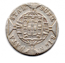 1818R - 960 Réis - Prata - Patacão - Moeda Brasil Reino