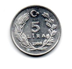 Turquia - 1988 - 5 Lira