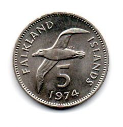 Ilhas Falkland - 1974 - 5 Pence
