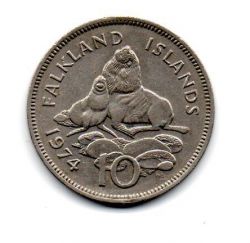 Ilhas Falkland - 1974 - 10 Pence