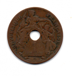 Indo-China Francesa - 1919 - 1 Cent