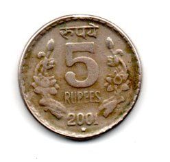 Índia - 2001 - 5 Rupees
