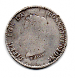 Bolívia - 1859 - 4 Soles - Prata .667 - Aprox 12,5g - 31,2 mm
