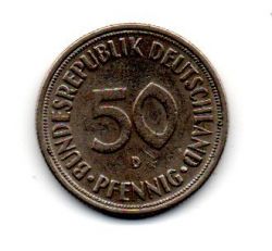 Alemanha - 1970D - 50 Pfennig 