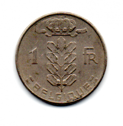 Bélgica - 1960 - 1 Franc - Legenda em Francês 