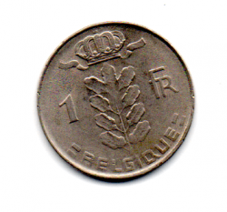 Bélgica - 1975 - 1 Franc - Legenda em Francês 