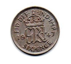 Reino Unido  - 1947 - 6 Pence