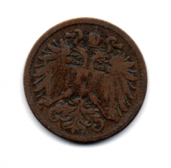 Monarquia Austro-Húngara - 1895 - 2 Heller