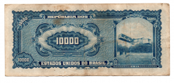 C126 - 10 Cruzeiros Novos (Sobre 10000 Cruzeiros) - 1° Estampa - Série 2691 - Santos Dumont - Data:1967 - MBC