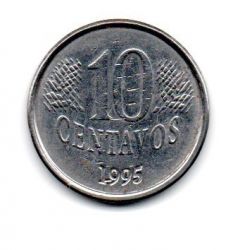 1995 - 10 Centavos - ERRO : Cunho Marcado - Moeda Brasil