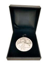Medalha Visita do papa ao Brasil - 2013 - Papa Francisco - Prata .900 - Aprox. aprox. 64g - 50mm