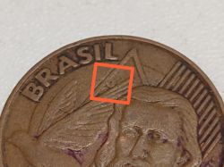 1999 - 5 Centavos - ERRO : Cunho Marcado - Moeda Brasil