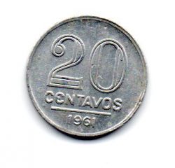 1961 - 20 Centavos - Moeda Brasil