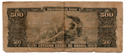 C119 - 50 Centavos (Sobre 500 Cruzeiros) - 1° Estampa - Série 1793 - D. João VI - Data: 1967 - UTG