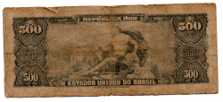 C119 - 50 Centavos (Sobre 500 Cruzeiros) - 1° Estampa - Série 2126 - D. João VI - Data: 1967 - UTG