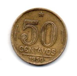 1950 - 50 Centavos - Moeda Brasil - Estado de Conservação: Muito Bem Conservada (MBC)