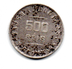 1906 - 500 Réis - Com Acento - Prata .900 - Aprox 5 g - 22 mm - Moeda Brasil