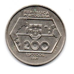 Portugal - 1991 - 200 Escudos Comemorativa (Navegação Oeste)
