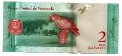 Venezuela - 2 Bolivares - Cédula Estrangeira - Fe