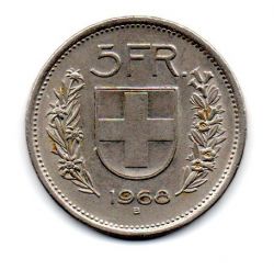 Suíça - 1968B - 5 Francs