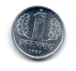 Alemanha República Democrática (DDR) - 1987 - 1 Pfennig