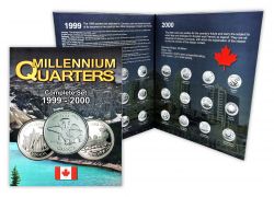 Álbum p/ Moedas Canadá Quarters Millennium - Vazio