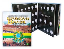Álbum para Moedas Republica do Brasil 1889-1942 Réis