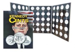 Álbum p/ Moedas -  Kennedy Cents (0,50 / Half Dollar) - 1964 a 2024 - Estados Unidos - Vazio