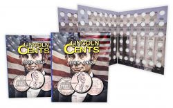 Álbum p/ Moedas -  Lincoln Cent (0,01 / Cent) - 1909 a 2046 - 2 Volumes - Estados Unidos