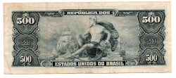 C119 - 50 Centavos (Sobre 500 Cruzeiros) - 1° Estampa - Série 1877 - D. João VI - Data: 1967 - MBC
