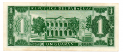 Paraguai - 1 Guarani - Cédula Estrangeira 