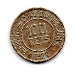 1922 - 100 Réis - Moeda Brasil