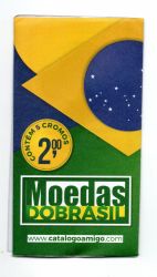 1 Pacote Com 5 Figurinhas Cada P/ Álbum Figurinhas Moedas Do Brasil
