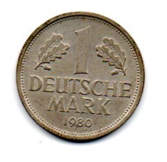 Alemanha - 1980D - 1 Mark