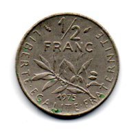 França - 1975 - 1/2 Francs