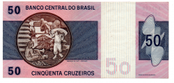 C142 - 50 Cruzeiros - Deodoro da Fonseca - Data: 1970 - Estado de Conservação:  (Mbc/Sob)