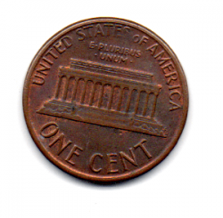 Estados Unidos - 1986 - 1 Cent (Memorial do Lincoln)
