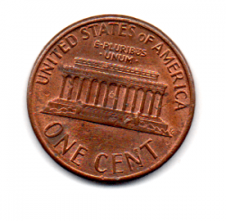 Estados Unidos - 1987 - 1 Cent (Memorial do Lincoln)
