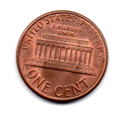 Estados Unidos - 1987D - 1 Cent (Memorial do Lincoln)