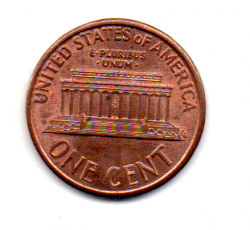 Estados Unidos - 1989 - 1 Cent (Memorial do Lincoln)