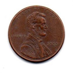 Estados Unidos - 2000 - 1 Cent (Memorial do Lincoln)